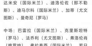 【千亿体育】团灭❗意大利官宣欧洲杯26人名单，AC米兰没有一名球员入选?