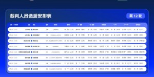 【千亿体育】中超第12轮裁判安排：马宁执法西海岸vs海港，杜健鑫出任VAR