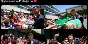 【千亿体育】C罗社媒晒照给球迷签名：心怀着葡萄牙，继续前进！