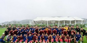 【千亿体育】中国U15国少与韩国U15国少进行联合训练