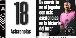 【千亿体育】进球、助攻皆登顶！梅西18助荣膺迈阿密国际队史助攻王