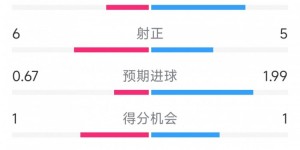 【千亿体育】效率低下，切尔西0-2伊普斯维奇全场数据：射门20-9，射正5-6